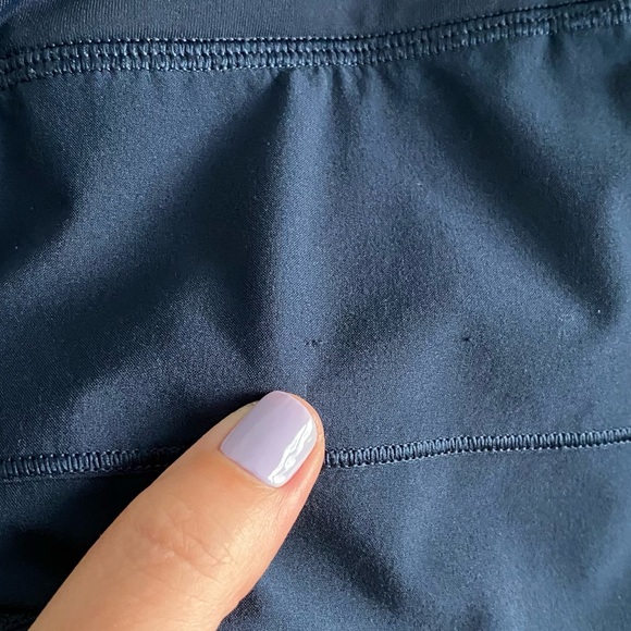 Lululemon True Navy Blue Pace Rival Mid Rise Skirt Skort 8 - Picture 15 of 15
